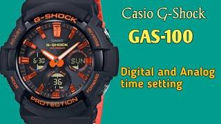 How to set time on Casio G-Shock GAS-100 (5445). TrendWatchLab