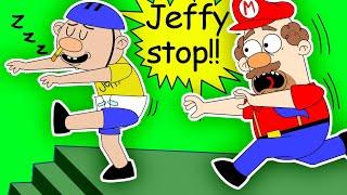 JEFFY SLEEPWALKS DESTROYS MARIO'S HOUSE