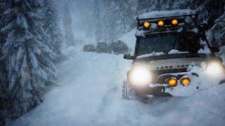 Extreme Snow Truck Camping During a Winter Storm. Overlanding In Snow.