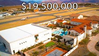 The Private Hangar Mansion with $10M Private Jet!