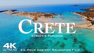 [4K] CRETE 2024  4 HOUR Drone Aerial of Balos Elafonisi & Falasarna | Greece Kreta Creta