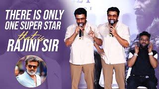 Suriya Comments On Rajinikanth @ Kanguva Press Meet In Mumbai | Manastars