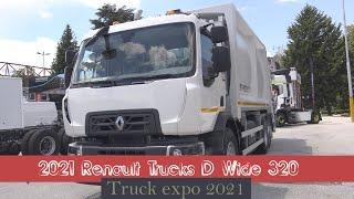 2021 Renault Trucks D Wide 320 CNG Dustcart Truck Interior and Exterior Walkaround Truck Expo 2021