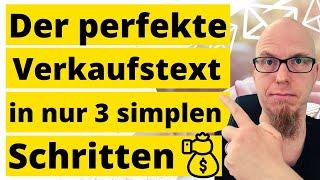 Perfekte Verkaufstexte in 3 simplen Schritten