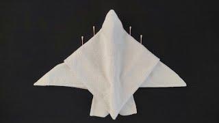 TOWEL AIRPLANE - towel art | towel folding