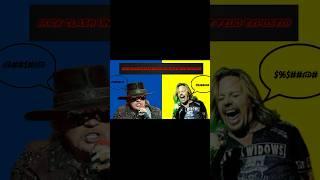 Rock 'n' Roll Rumble: Vince Neil and Axl Rose #axlrose #gunsnroses #shorts