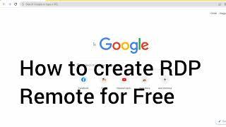 How to create Free RDP remote for 2023