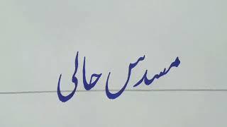 Urdu Calligraphy with cut marker 2in1