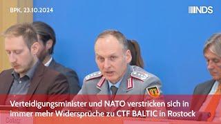 Verteidigungsminister und NATO verstricken sich in immer mehr Widersprüche zu CTF BALTIC in Rostock