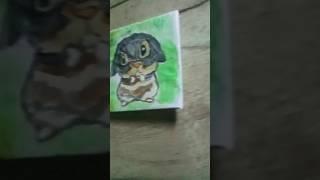 watercolor rabbit drawing #abdullah #drawing #art  #watercolordrawing