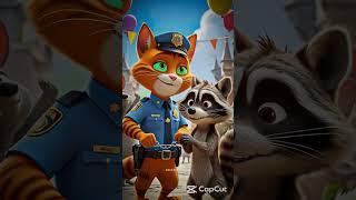 "Chazzy The Brave Police Cat? | Chazzy's Police! Story"