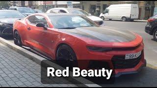 Stunning Chevrolet's Sports Car in Baku, Azerbaijan - The Red Beauty