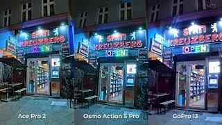 Low Light Comparison - GoPro 13 vs Osmo Action 5 Pro vs Ace Pro 2