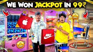 Giving Him ₹ 1,00,000 To Spend In Arcade Games️ We Won A Jackpot -Ritik Jain Vlogs