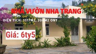 Căn nhà vườn cạnh biển, gần sân golf, resort tại Nha Trang| DT 1117m2 chỉ 6ty5|0339091893