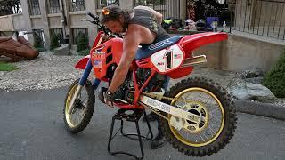 PRISTINE 86 HONDA CR500R PERFECT FRAME UP RESTORATION MINT & READY TO RACE OR ROLL INTO THE MUSEUM