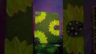  Easy and simple painting sun flower how to make painting ️#art #craft #shortfeed #viralvideo