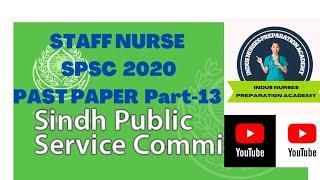 SPSC Past Paper 2020/Staff nurse past paper/sindh public service commission 2020/nurses preparation