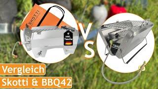 SKOTTI Grill vs. BBQ42 Gardinger – Welcher ist der bessere Campinggrill? 