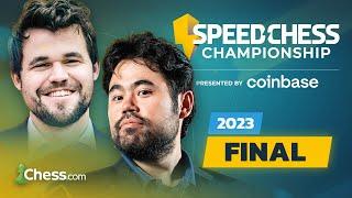 Speed Chess Championship 2023 Final | Magnus v Hikaru! GOATs Meet Again 2nd Year In A Row !coinbase