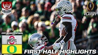 CFP Quarterfinal HALFTIME HIGHLIGHTS: Ohio State Buckeyes vs. Oregon Ducks | ESPN CFB