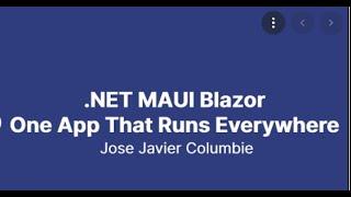 MAUI Blazor, Blazor Server and XAF Blazor with  NET 6