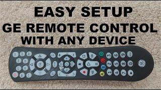 Setup 8 Device GE Remote Control