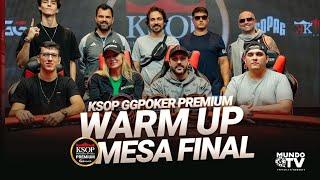 R$100K Para o campeão - R$1.000 WARM UP - MESA FINAL  - KSOP GGPoker RJ