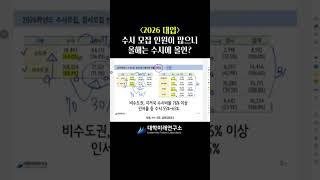 #2026입시 #수시 #정시