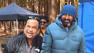 Brahmanandam Hilarious Fun With Mohan Babu In Kannappa Movie Sets | Manastars