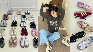 (Haul)🪺뽕뽑기좋은🫶︎ 나의 데일리운동화 17가지〰️🩰ㅣ신상슈즈부터~코디하기 좋은 운동화ㅣ사이즈 Tip까지. .ㅣ운동화추천ㅣ운동화하울