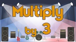 Multiply by 3 | Learn Multiplication | Multiply By Music | Jack Hartmann