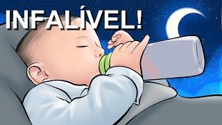 CANÇÃO DE NINAR INFALÍVEL COM SOM DE CHUVA - MÚSICA PARA BEBÊ DORMIR NA HORA  TELA ESCURA 