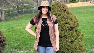 Easy Crochet Vest / Multiple sizes