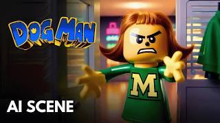 DOG MAN Scene Reimagined by AI in LEGO