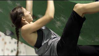 Marisa on bouldering at Climb Up