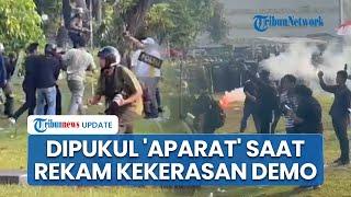 Massa Pendobrak Gerbang DPR Ditangkap & Dianiaya Aparat, Terkapar Kena Gas Air Mata & Water Cannon