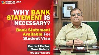 Bank Statement for Student Visa 2024 | UK 28 Days Bank Statement | Why Bank Statement is Necessary?