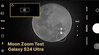 Moon Close Zoom Test - Samsung S24 Ultra  #samsung #s24ultracamera