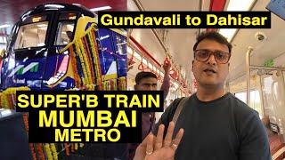 Mumbai Gundavali se Chali First Metro Train | People Reaction | First Journey Gundavali to Dahisar