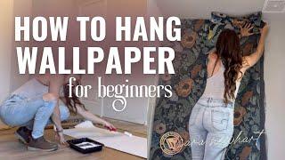 HOW TO INSTALL PASTED WALLPAPER FOR BEGINNERS » DIY BASICS WORKSHOP