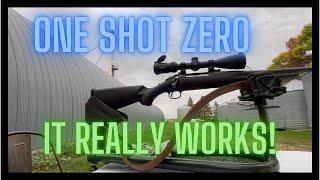 How to sight in/zero your rifle in 2 shots!