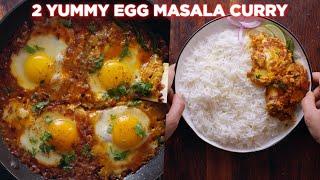 2 Yummy Egg Masala Curry For Dinner