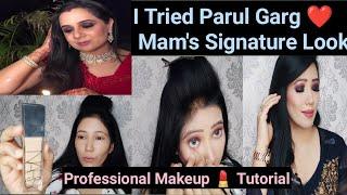 I Tried * Parul Garg* Smokey Eye Look || Full MakeupTutorial For Beginners || Professional Makeup