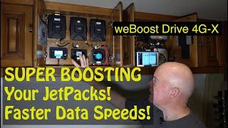 Super Boost 4G JetPacks using weBoost Drive 4G-X Direct Connection!