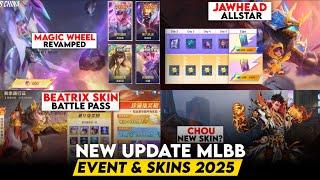 MAGIC WHEEL 400 CORE UPDATE | BEATRIX EXLUCIVE PASS | JAWHEAD ALLSTAR PASS | NEW UPDATE MLBB 2025