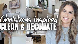 *NEW* CHRISTMAS CLEAN + DECORATE WITH ME | 2024 CHRISTMAS DECORATING | HOLIDAY DECORATING ON BUDGET