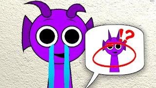 Sprunki Durple Wants me Find and Bring him Sprunki Durple Kid