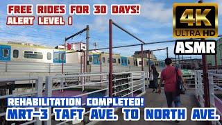 [4K] MRT-3 Taft Avenue to North Avenue Station FULL VIRTUAL RIDE and WALK