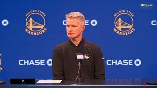 PostGame Interview | Steve Kerr on another 2nd-half collapse in Warriors lose to Nets 128-120